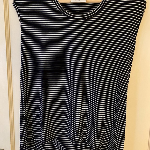 SLSF Navy and white striped tank- Size Small - Picture 11 of 12